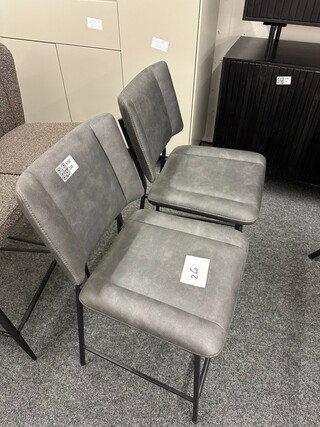 2x Barkrukken Siem, antraciet